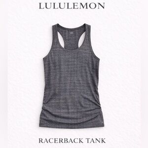 Lululemon Grey Racerback Tank Top Athletic Yoga Size (check tag)